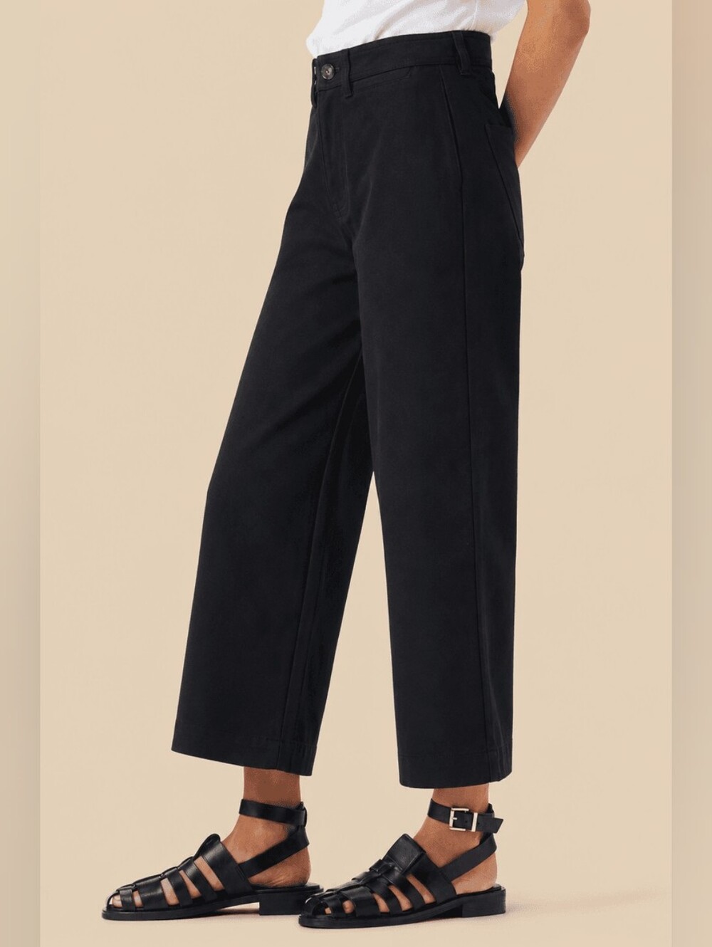 Amour Vert Wide Leg Utility - Navy